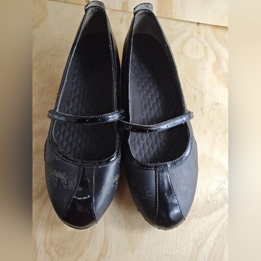 Privo Mary Jane Flats Leather Shoes Women Size 9.5